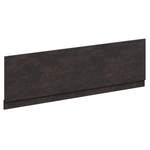 Barton 1800mm x 800mm Slim Edge Straight Double Ended Bathroom Suite including Metallic Slate Furniture Set with Slim Edge Basin Bath Panel