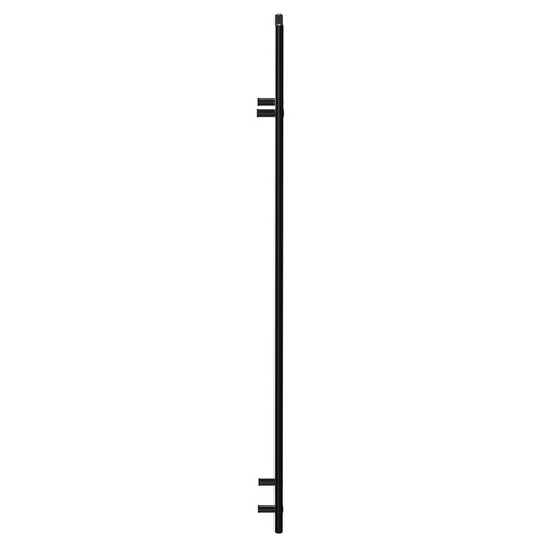 Colore Pizarro Matt Black 1800mm x 400mm Straight Heated Towel Rail Side View