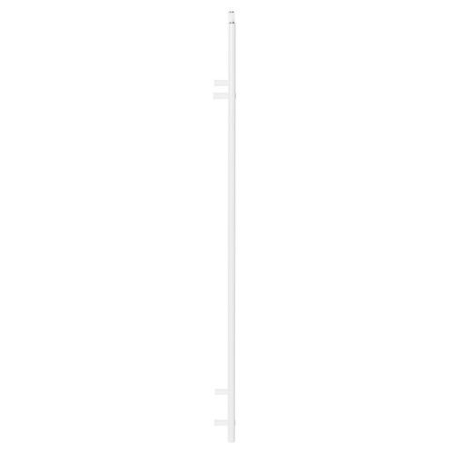 Pizarro White 1800mm x 500mm Straight Heated Towel Rail Side View