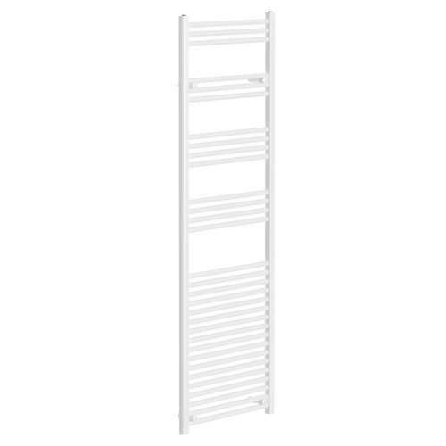 Pizarro White 1800mm x 600mm Straight Heated Towel Rail Left Hand View