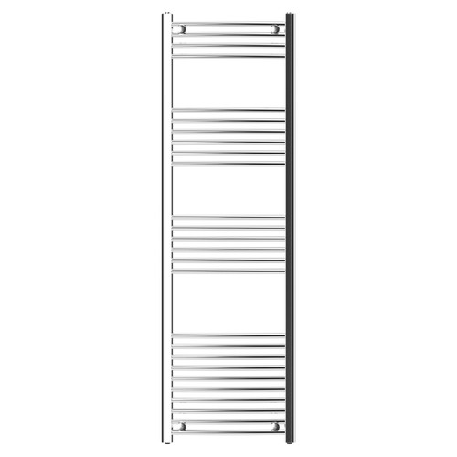 Marco Chrome 1600mm x 500mm Curved Heated Towel Rail Front View