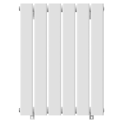 Hudson White 600mm x 452mm Single Panel Radiator Front View