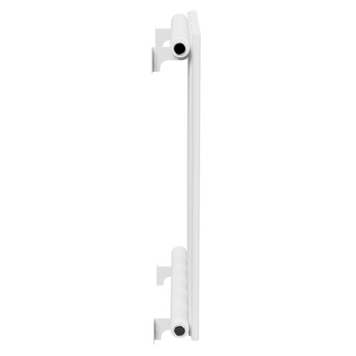 Hudson White 600mm x 452mm Single Panel Radiator Side View