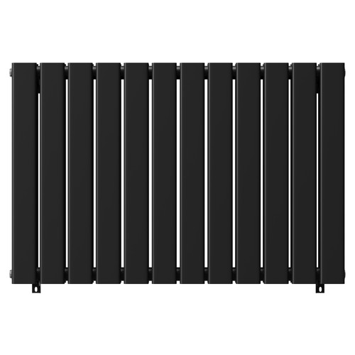 Colore Hudson Matt Black 600mm x 908mm Double Panel Radiator Front View