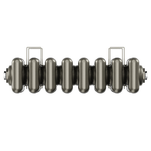 Colosseum Raw Metal 1800mm x 376mm Triple Panel Radiator Top Viewed from Above