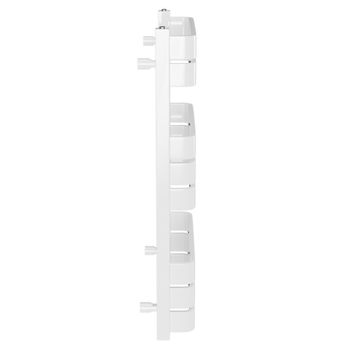 Darby White 850mm x 500mm Heated Towel Rail Side View