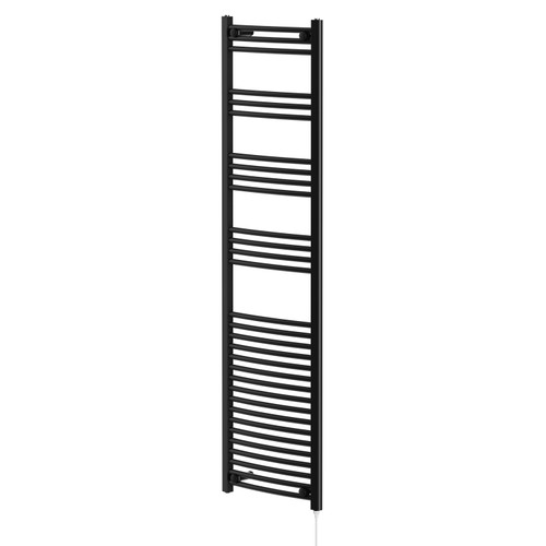 Colore Marco Matt Black 1800mm x 500mm Electric Heated Towel Rail Right Hand View