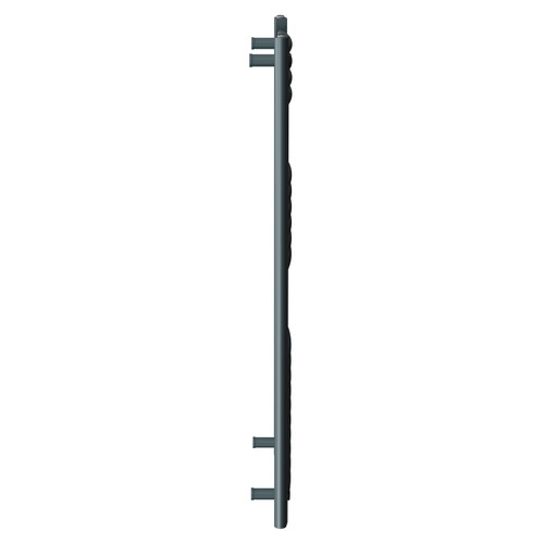 Marco Anthracite 1200mm x 500mm Electric Heated Towel Rail Side View