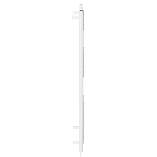 Marco White 1200mm x 500mm Electric Heated Towel Rail Side View Marco White 1200mm x 500mm Electric Heated Towel Rail Side View