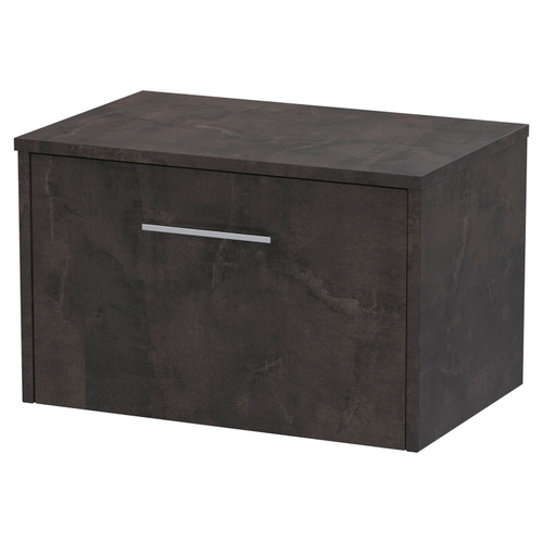 Hudson Reed Juno Metallic Slate 600mm Wall Hung Single Drawer Vanity Unit and Worktop - JNU2622W Main Image