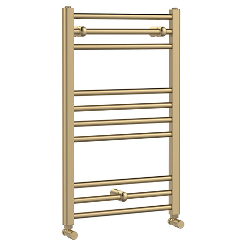 Nuie Lorica Brushed Brass 800mm x 500mm Heated Towel Rail - MTY803