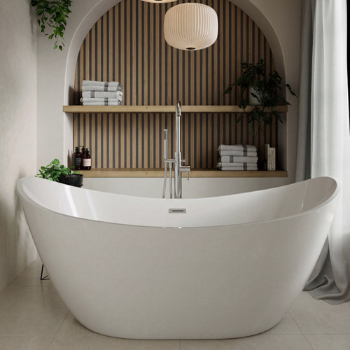 Perugia 1600mm x 780mm Double Ended Freestanding Slipper Bath Lifestyle