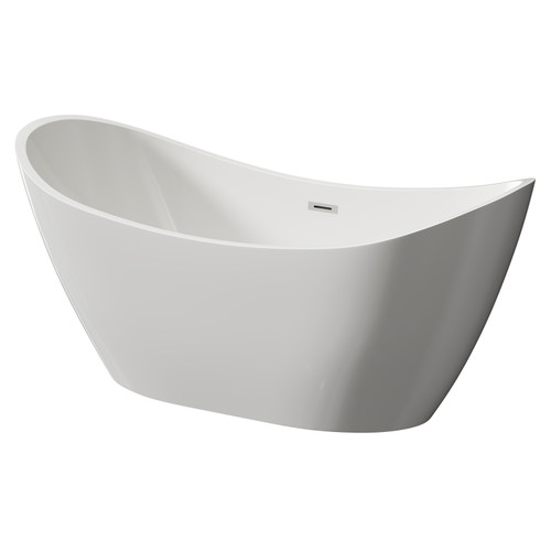 Perugia 1600mm x 780mm Double Ended Freestanding Slipper Bath Right Hand View