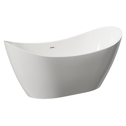 Perugia 1600mm x 780mm Double Ended Freestanding Slipper Bath Left Hand View