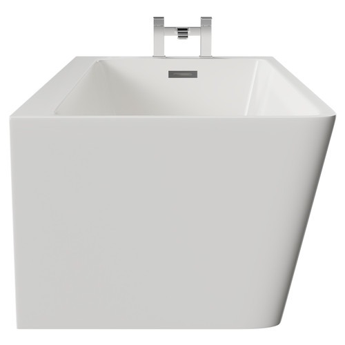 Ivy 1500mm x 740mm Right Hand Square Single Ended Freestanding Corner Fit Bath Side View