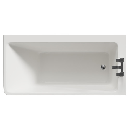 Ivy 1500mm x 740mm Right Hand Square Single Ended Freestanding Corner Fit Bath View from Top
