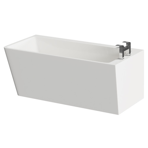 Ivy 1500mm x 740mm Right Hand Square Single Ended Freestanding Corner Fit Bath Right Hand View