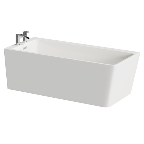 Ivy 1600mm x 740mm Left Hand Square Single Ended Freestanding Corner Fit Bath Right Hand View