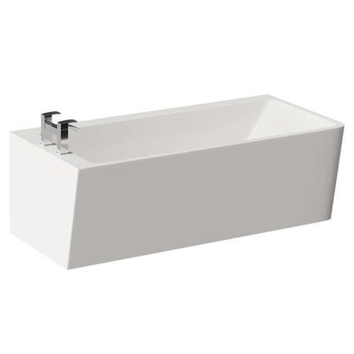 Ivy 1500mm x 740mm Left Hand Square Single Ended Freestanding Corner Fit Bath Left Hand View