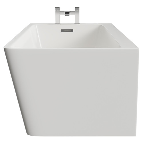 Ivy 1500mm x 740mm Left Hand Square Single Ended Freestanding Corner Fit Bath Side View