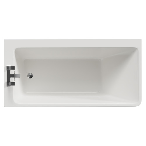 Ivy 1500mm x 740mm Left Hand Square Single Ended Freestanding Corner Fit Bath View from Top