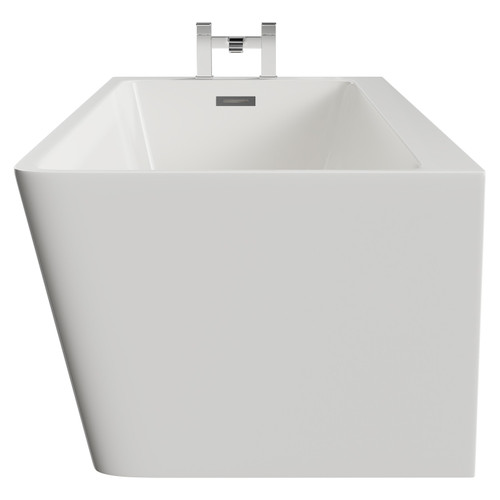 Ivy 1700mm x 800mm Left Hand Square Single Ended Freestanding Corner Fit Bath Side View