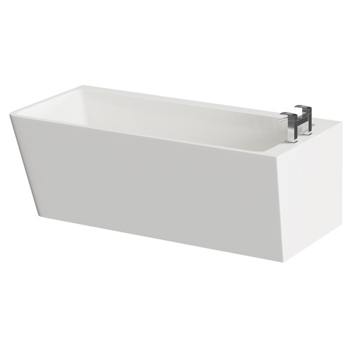Ivy 1700mm x 800mm Right Hand Square Single Ended Freestanding Corner Fit Bath Right Hand View