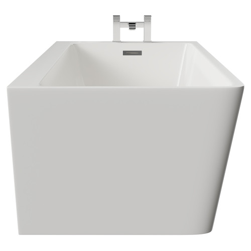 Ivy 1700mm x 800mm Right Hand Square Single Ended Freestanding Corner Fit Bath Side View