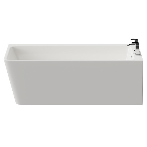 Ivy 1700mm x 800mm Right Hand Square Single Ended Freestanding Corner Fit Bath Front View