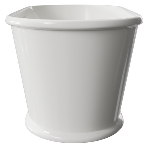 Monroe Traditional 1650mm x 780mm Freestanding Bath with Short Base Side View