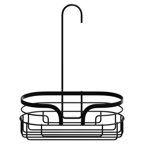 Dante Colore Matt Black Hanging Mini Shower Caddy Front View