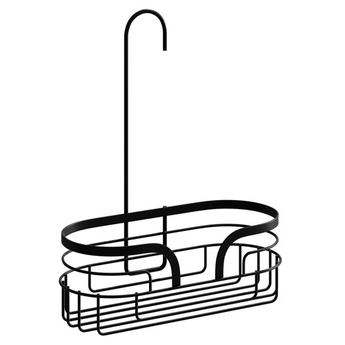 Dante Colore Matt Black Hanging Mini Shower Caddy Left Hand View
