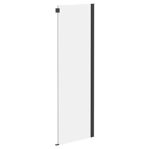 Series 10 Colore Matt Black 800mm Shower Enclosure Side Panel Left Hand View