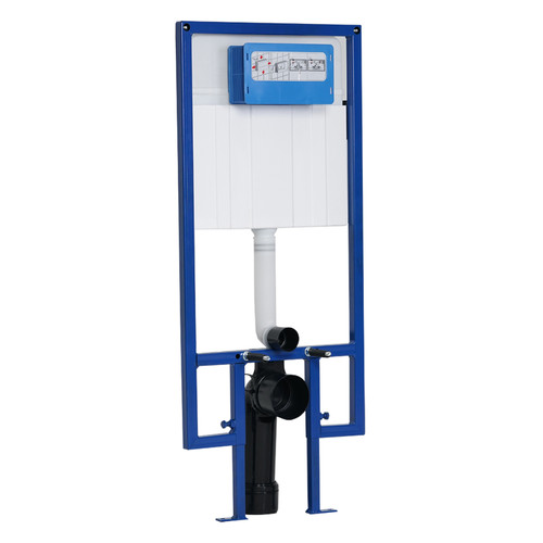 Jesi Mechanical High Height Concealed Cistern with Wall Frame Left Hand View