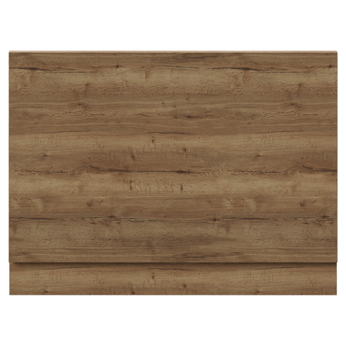 Napoli Tobacco Oak MDF 750mm End Bath Panel with Plinth View from Front