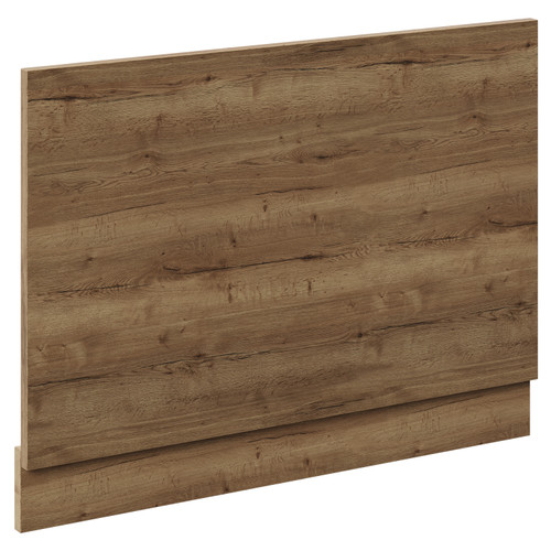 Napoli Tobacco Oak MFC 750mm End Bath Panel with Plinth Left Hand View