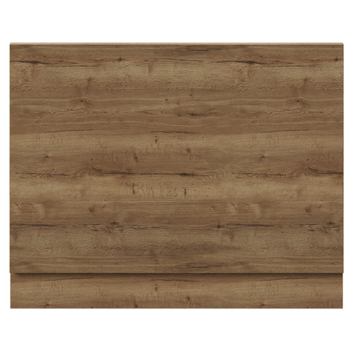 Napoli Tobacco Oak MFC 700mm End Bath Panel with Plinth View from Front