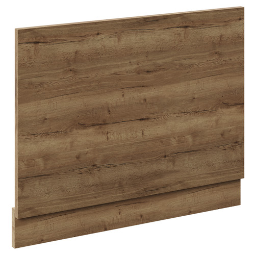 Napoli Tobacco Oak MFC 700mm End Bath Panel with Plinth Left Hand View