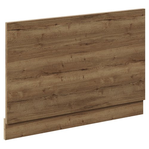 Napoli Tobacco Oak MDF 800mm End Bath Panel with Plinth Left Hand View