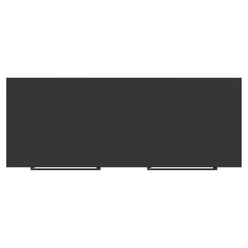 Napoli Matt Black 1200mm Wall Mounted Vanity Unit for Countertop Basins with 4 Drawers and Gunmetal Grey Handles View from Top