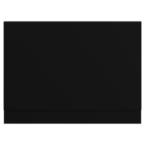 Napoli Matt Black MDF 750mm End Bath Panel with Panel View from Front