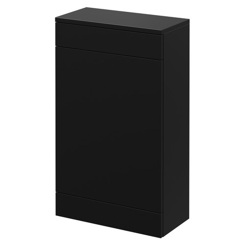 Napoli Matt Black 500mm Combination Toilet Unit Right Hand View