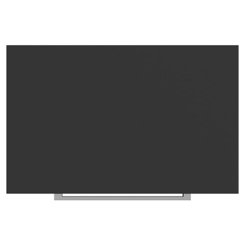 Napoli 390 Matt Black 600mm Wall Mounted Vanity Unit for Countertop Basins with 2 Drawers and Chrome Handles View from Top