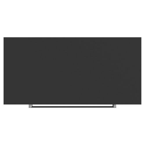 Napoli 390 Matt Black 800mm Floor Standing Vanity Unit for Countertop Basins with 2 Drawers and Chrome Handles View from Top