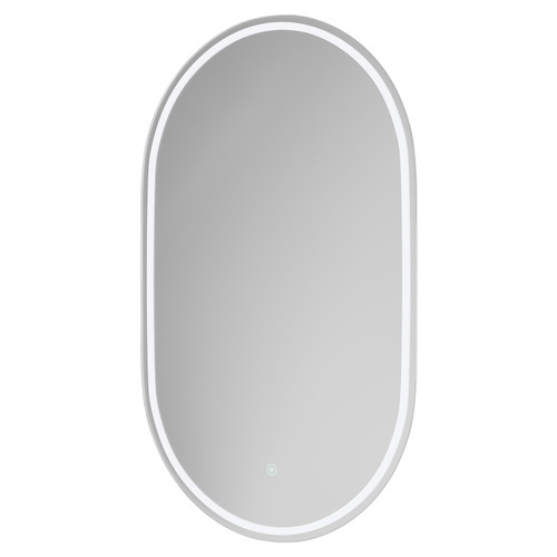 Austin 500mm x 800mm Illuminated Dimmable LED Mirror with Demister and Touch Sensor Right Hand View
