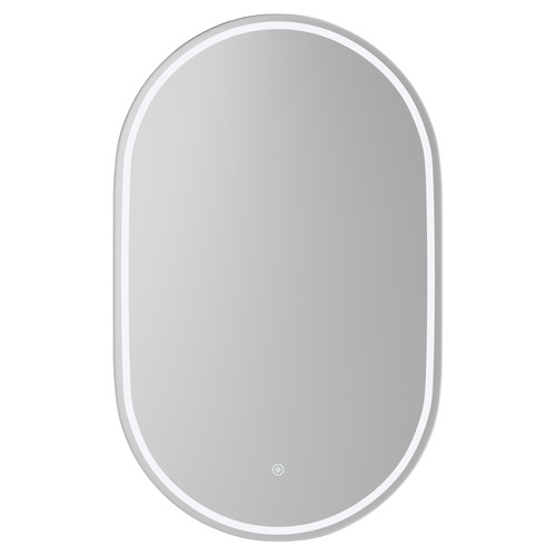 Austin 500mm x 800mm Illuminated Dimmable LED Mirror with Demister and Touch Sensor View from Front