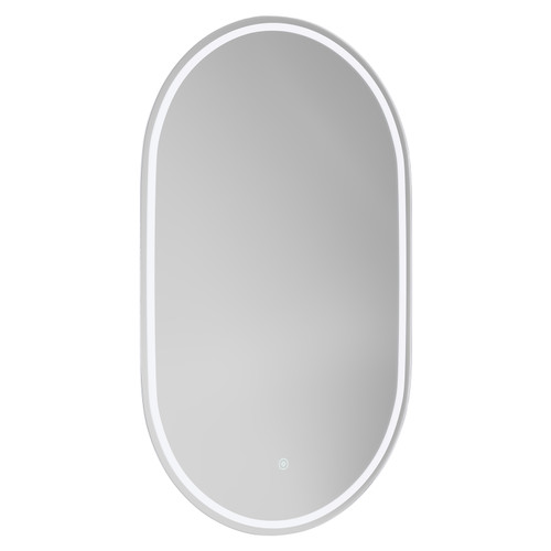 Austin 500mm x 800mm Illuminated Dimmable LED Mirror with Demister and Touch Sensor Left Hand View