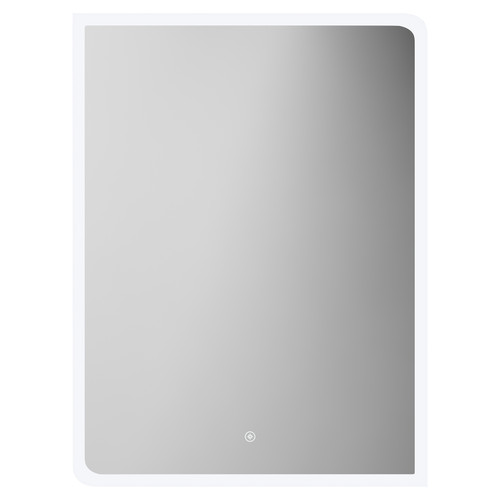 Somerset 600mm x 800mm Illuminated Dimmable LED Mirror with Demister and Touch Sensor View from Front