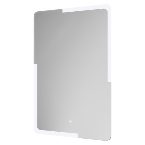Houston 500mm x 700mm Illuminated Dimmable LED Mirror with Demister and Touch Sensor Right Hand View