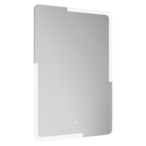 Houston 500mm x 700mm Illuminated Dimmable LED Mirror with Demister and Touch Sensor Left Hand View